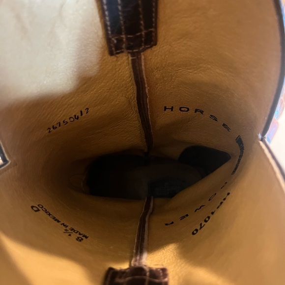 HORSE POWER BY ANDERSON BEAN MEN'S CROCODILE PRINT BOOTS SIZE 8.5 - Picture 5 of 7